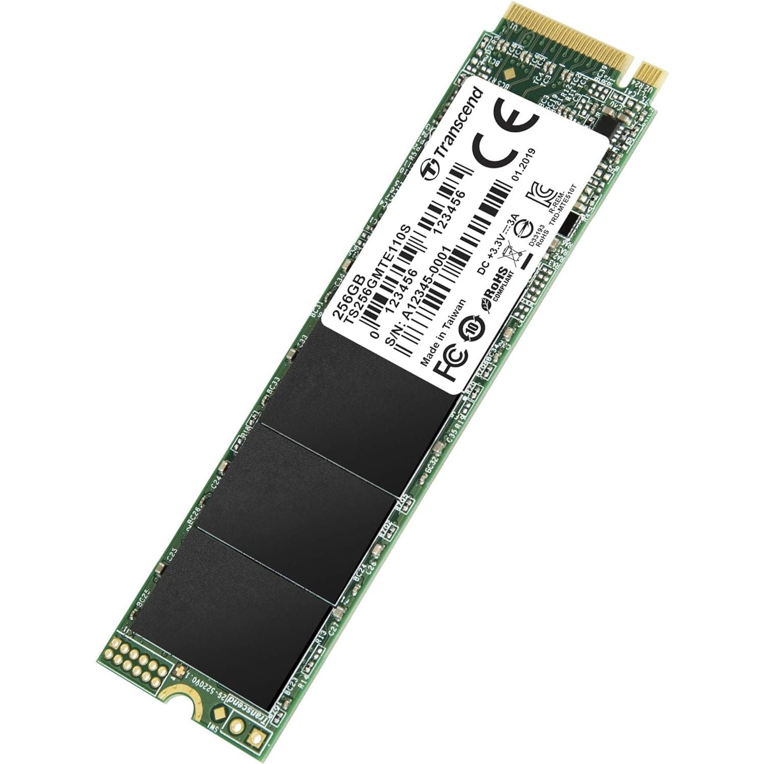 Buy Transcend,Transcend MTE110S 256 GB NVMe PCIe Gen3 x4 M.2 2280 Internal Solid State Drive (SSD) 3D TLC NAND (TS256GMTE110S) - Gadcet UK | UK | London | Scotland | Wales| Ireland | Near Me | Cheap | Pay In 3 | RAM